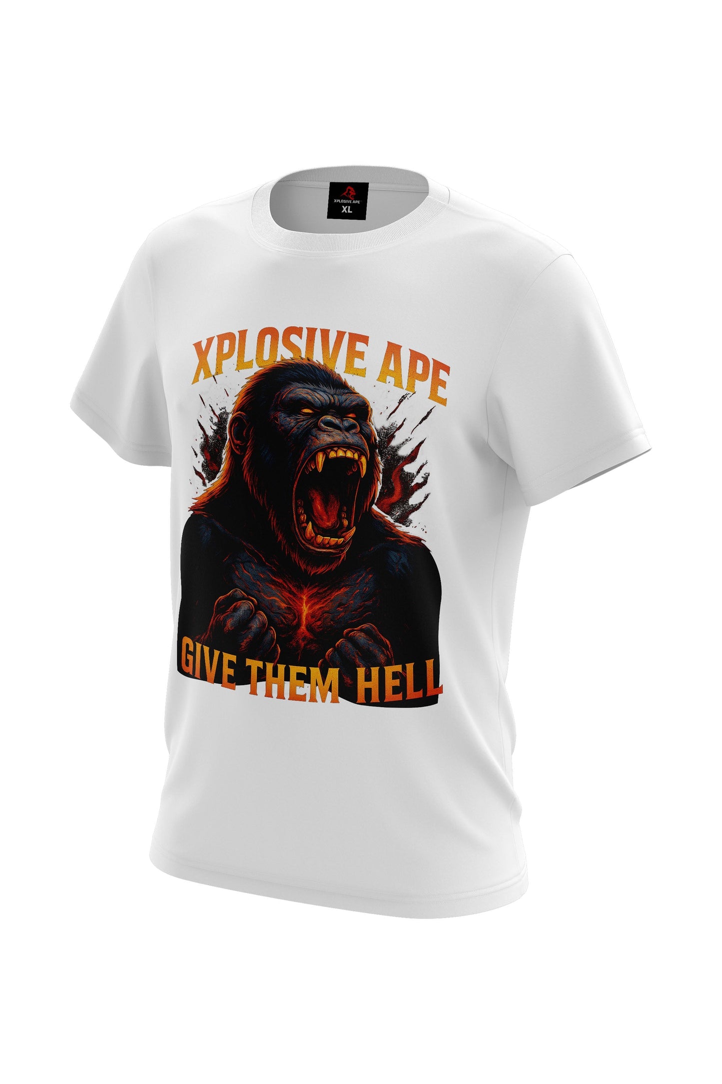 XAPE Savage Howl Tee - White Xplosive Ape