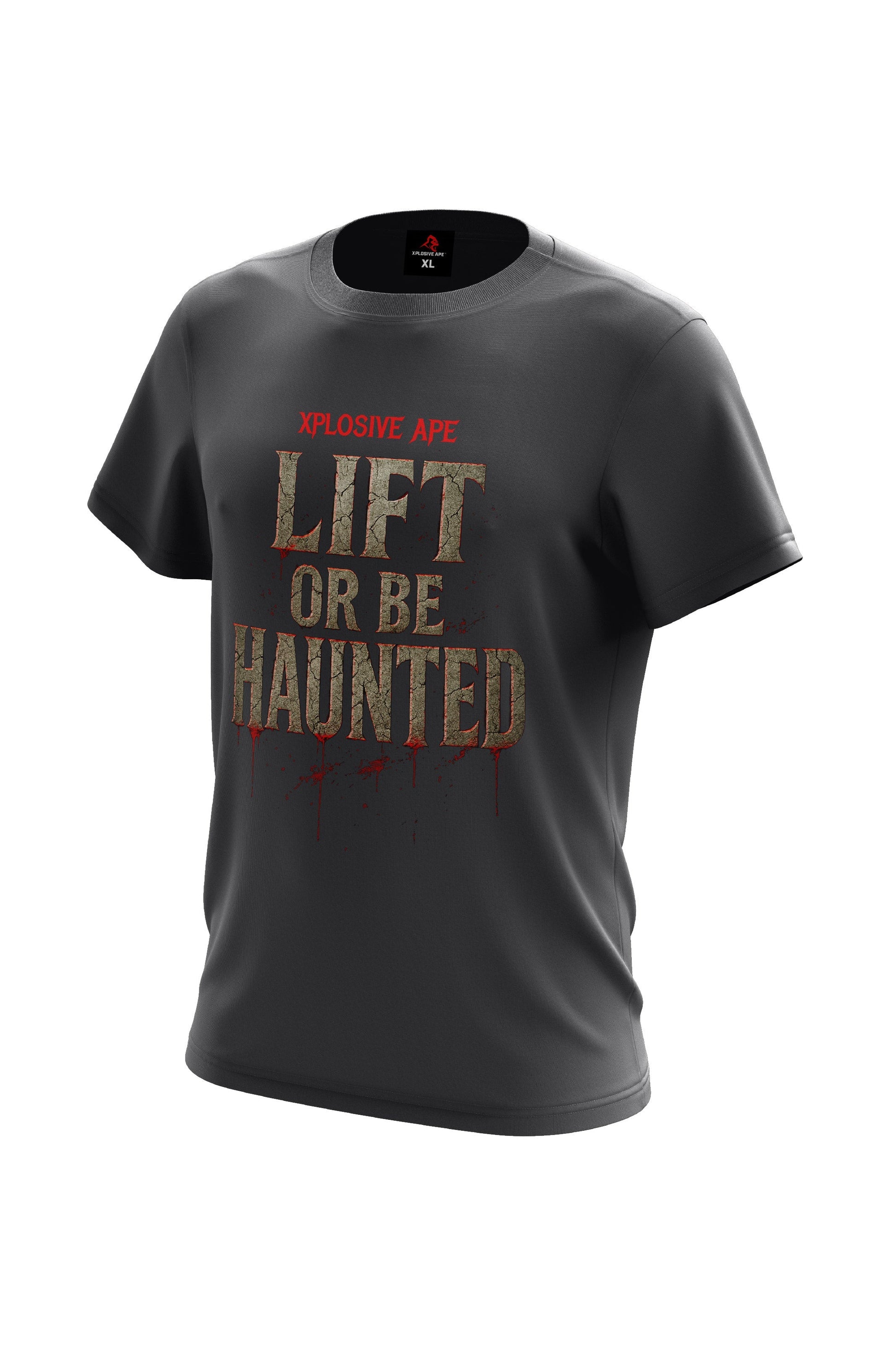 XAPE Lift or be Haunted Tee - Charcoal Xplosive Ape