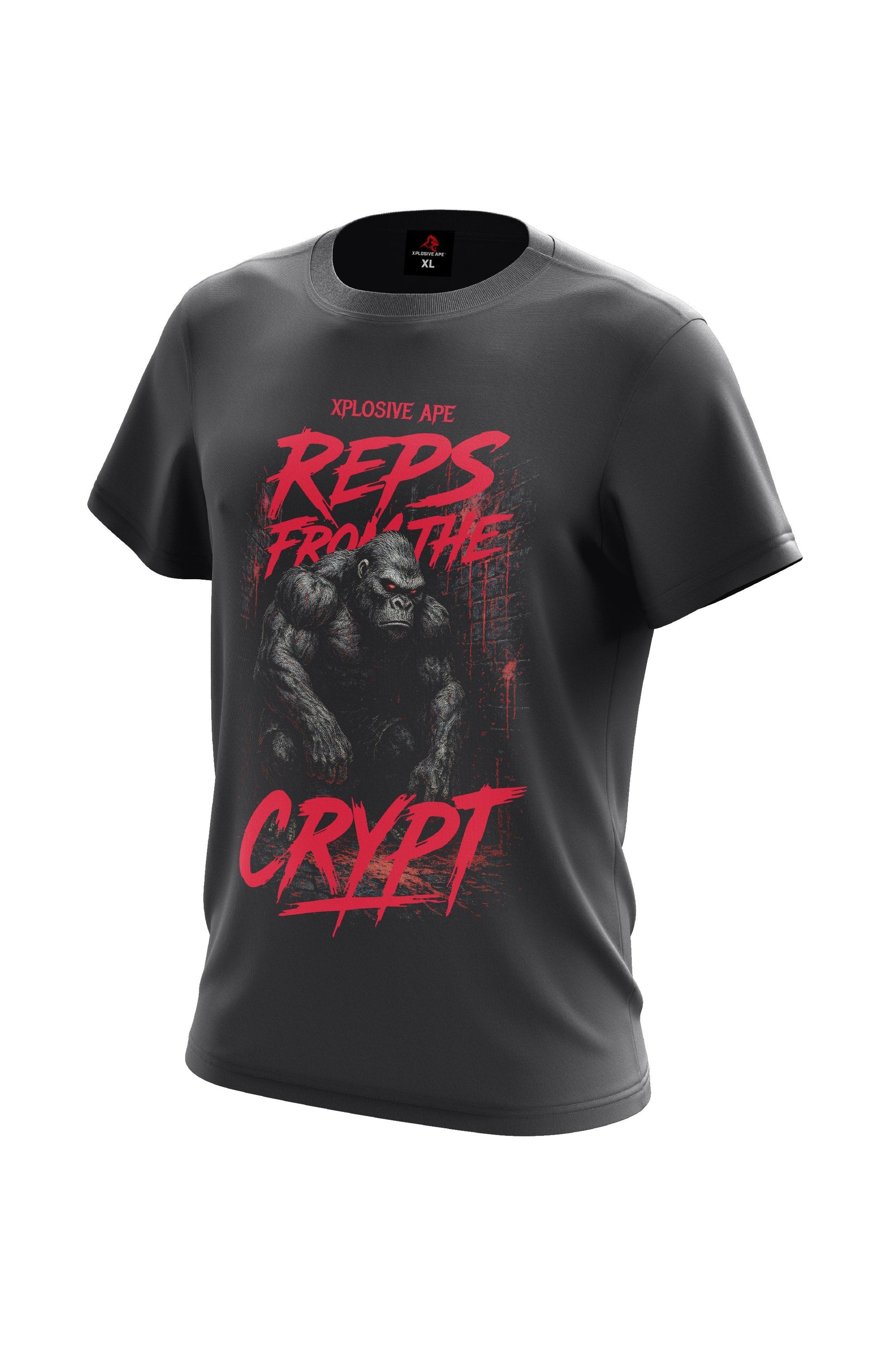 XAPE Reps From The Crypt Tee - Charcoal Xplosive Ape