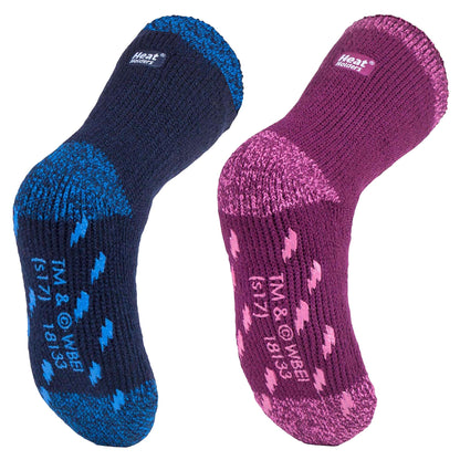 2 Pack Kids Harry Potter Socks with Grips, Thermal Non Slip Slipper Socks