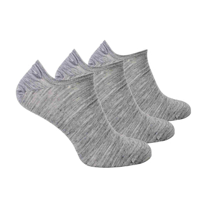 3 Pack Mens Merino Wool Invisible No Show Socks