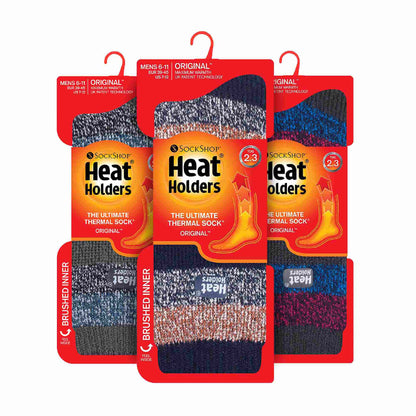 3 Pack Mens Insulated Thermal Socks for Winter