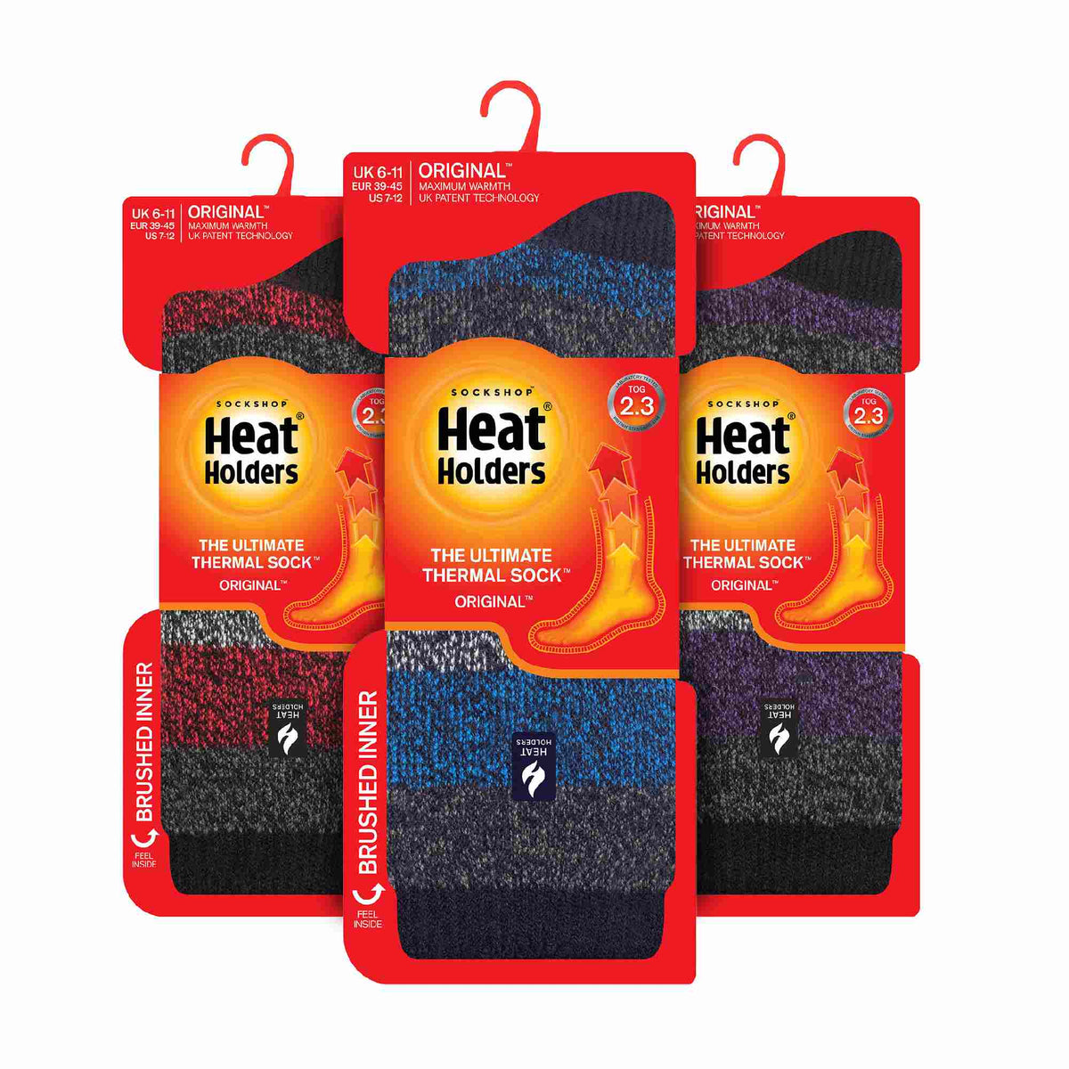 3 Pack Mens Insulated Thermal Socks for Winter