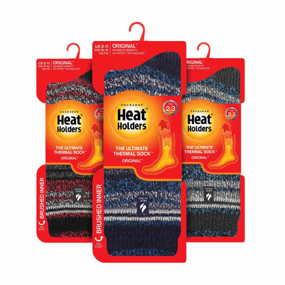 3 Pack Mens Insulated Thermal Socks for Winter