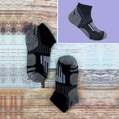 12 Pair Ladies Black Low Cut Cycling Socks Ideal for Running, Gym & Sport