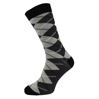 Pack of 3 Classic Argyle Patterned Mens Dress Socks | Colorful Argyle Socks