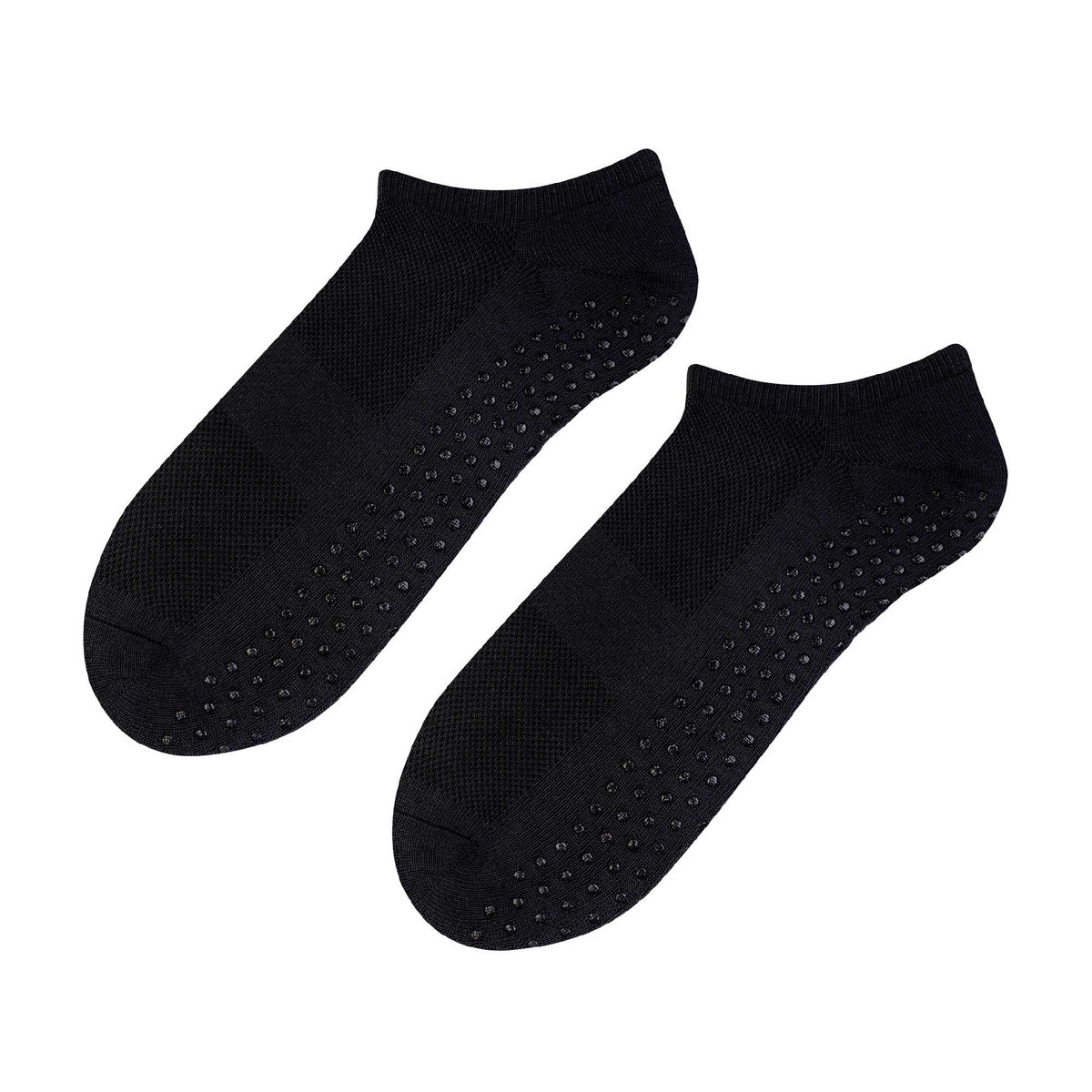 1 Pack Mens Soft Cotton Low Cut Trainer Socks with Non Slip Grips