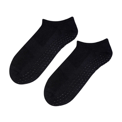 1 Pack Mens Soft Cotton Low Cut Trainer Socks with Non Slip Grips