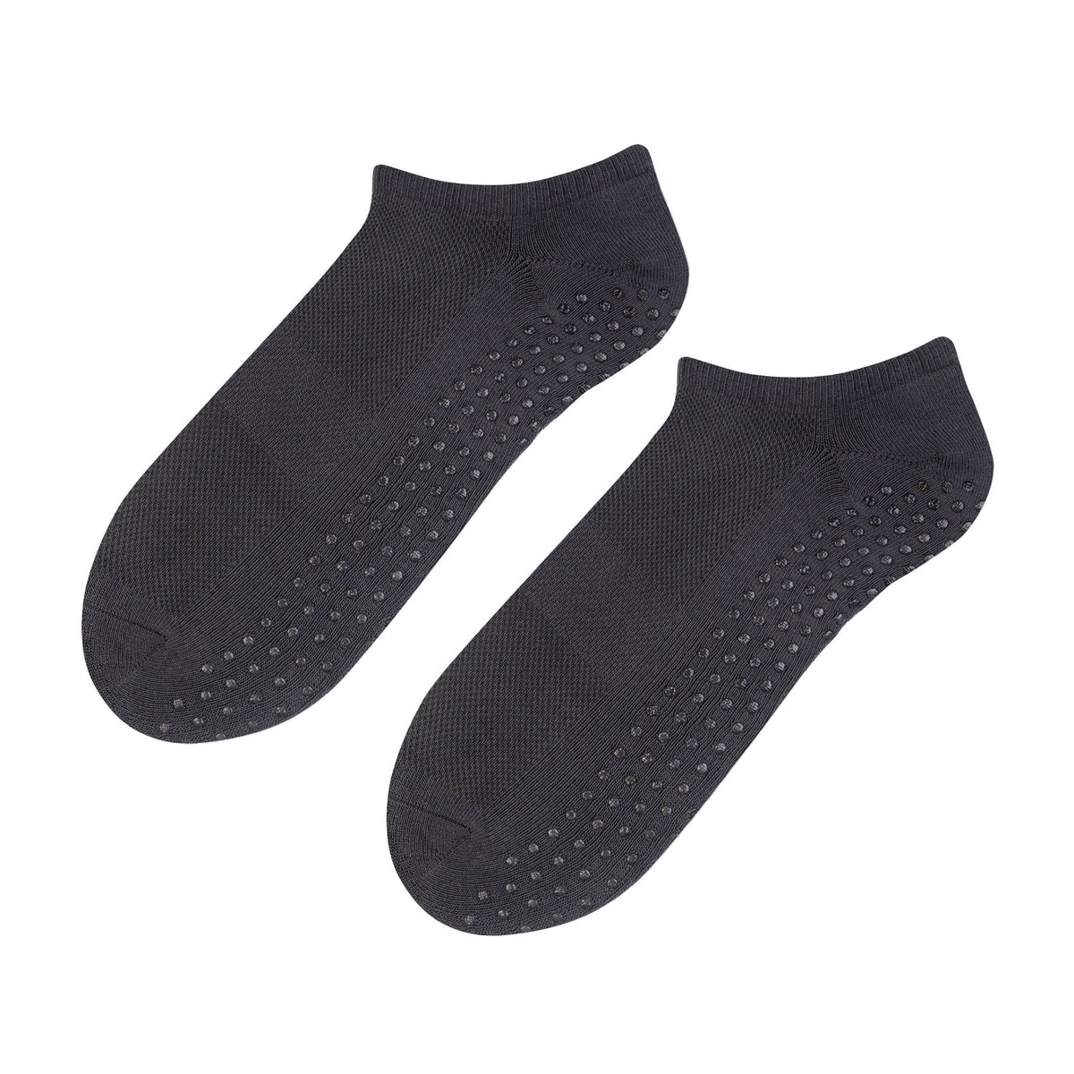 1 Pack Mens Soft Cotton Low Cut Trainer Socks with Non Slip Grips