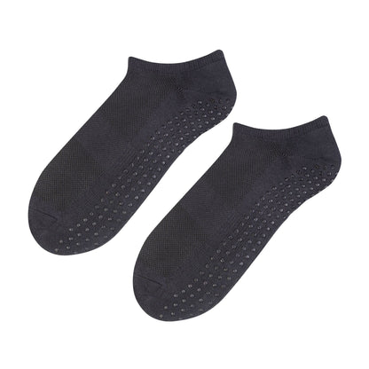 1 Pack Mens Soft Cotton Low Cut Trainer Socks with Non Slip Grips
