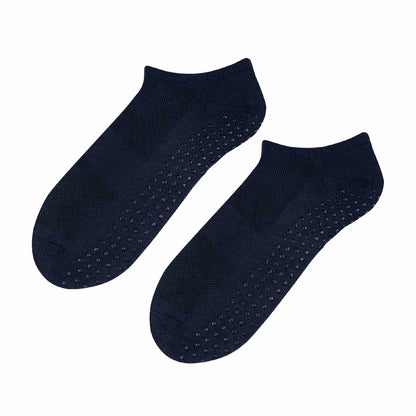 1 Pack Mens Soft Cotton Low Cut Trainer Socks with Non Slip Grips