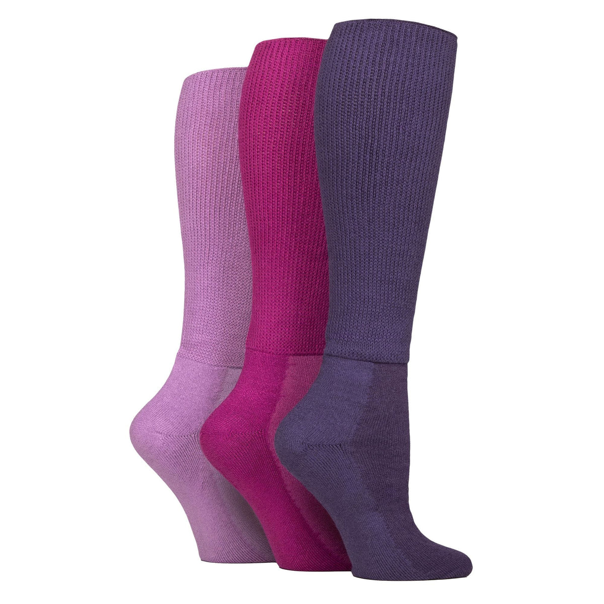 3 Pack Knee High Soft Bamboo Diabetic Socks