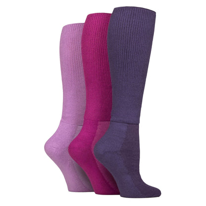 3 Pack Knee High Soft Bamboo Diabetic Socks