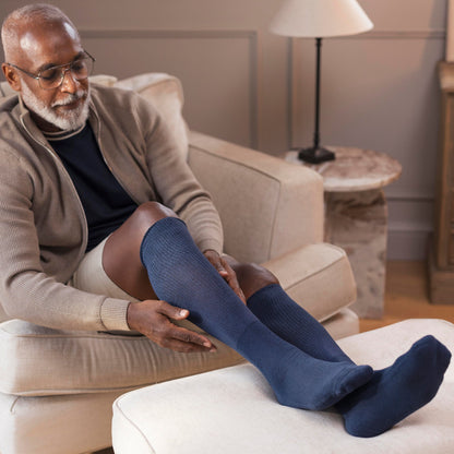 3 Pack Knee High Soft Bamboo Diabetic Socks