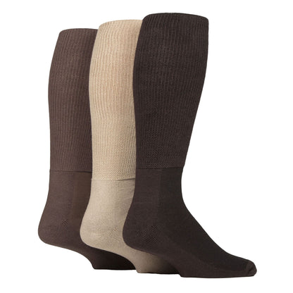 3 Pack Knee High Soft Bamboo Diabetic Socks