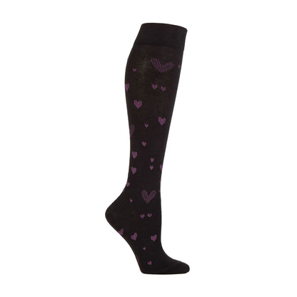 1 Pack Ladies 18 mmHg Graduated Compression Flight Socks for DVT
