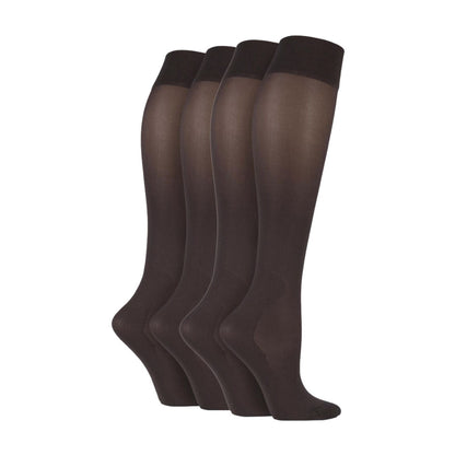 4 Pack Graduated Compression Energising Knee High Flight Socks