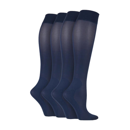 4 Pack Graduated Compression Energising Knee High Flight Socks