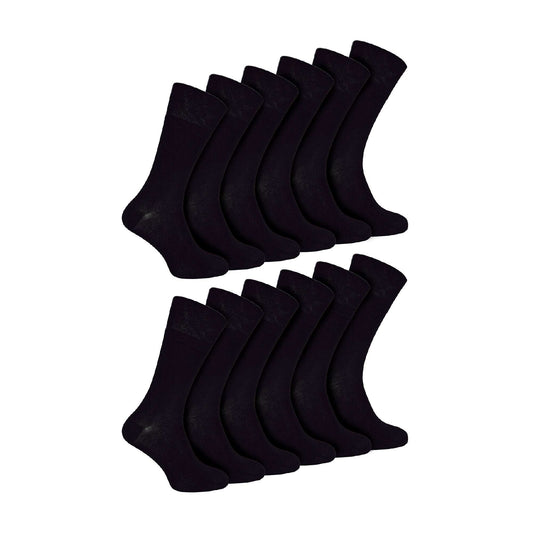 2 Pack Mens Diabetic Bamboo Extra Wide  NON ELASTIC Socks