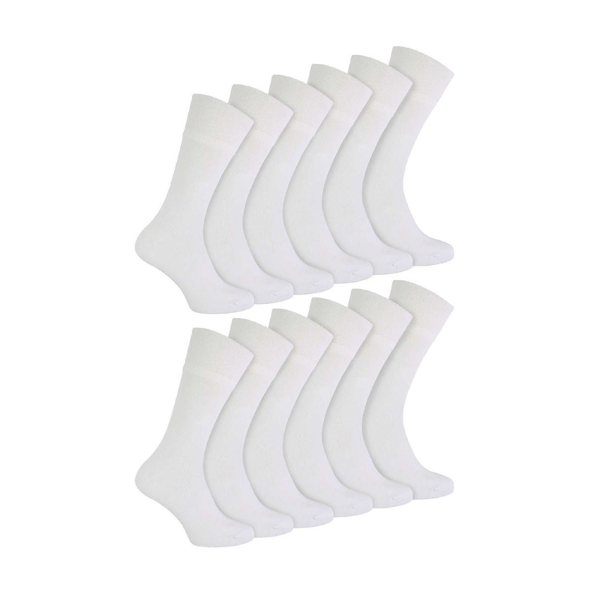 2 Pack Mens Diabetic Bamboo Extra Wide  NON ELASTIC Socks