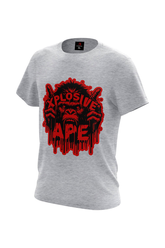 XAPE Instinct Tee - Sports Grey Xplosive Ape