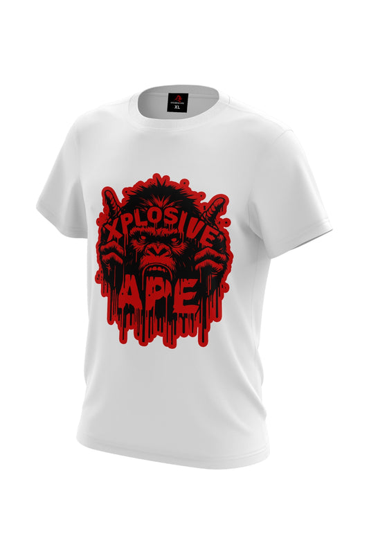 XAPE Instinct Tee - White Xplosive Ape