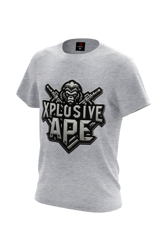 XAPE Iron Monkey Tee - Sports Grey Xplosive Ape