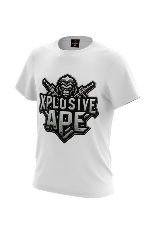 XAPE Iron Monkey Tee - White Xplosive Ape