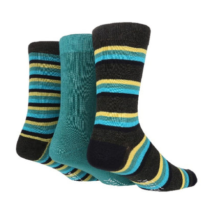 5 Pack Mens Colourful Striped Patterned Bamboo Dress Socks