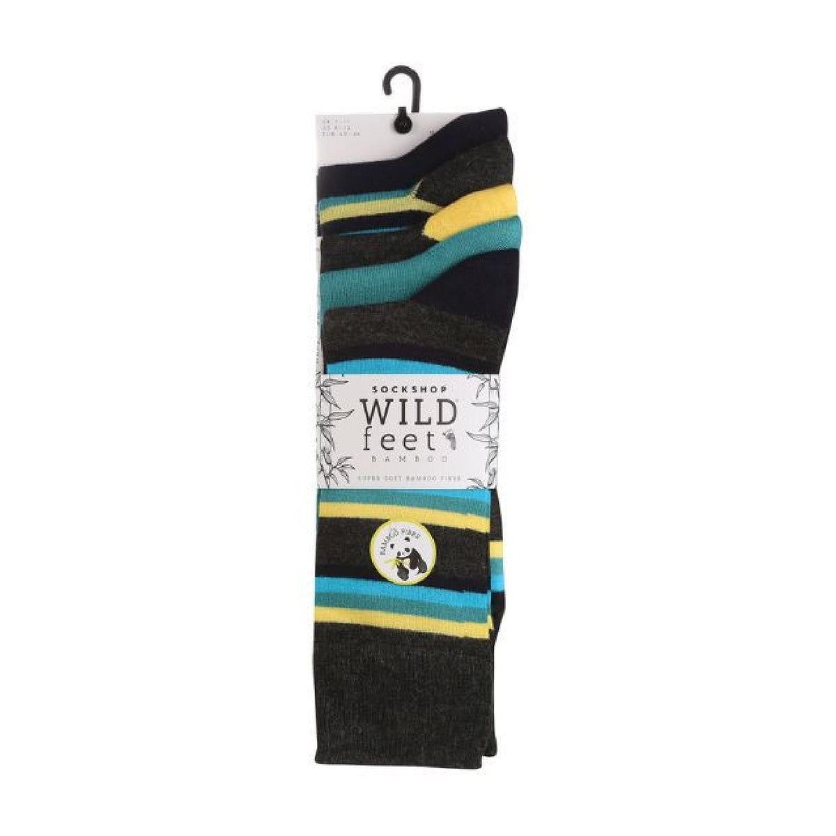 5 Pack Mens Colourful Striped Patterned Bamboo Dress Socks