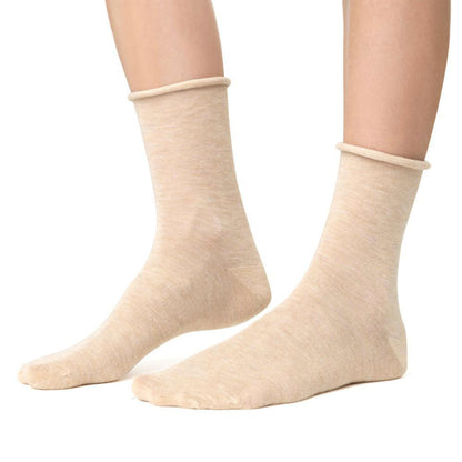 2 Pairs Ladies Cashmere Socks - Luxury Soft and Warm Seamless Everyday Socks