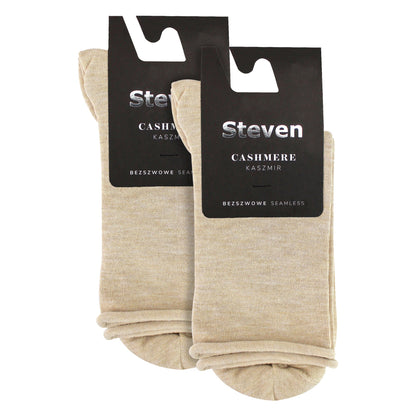 2 Pairs Ladies Cashmere Socks - Luxury Soft and Warm Seamless Everyday Socks