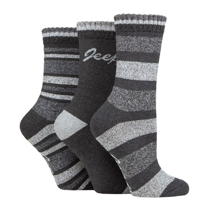 3 Pack Ladies Performance Boot Socks | Women's Ribbed Cushioned Comfort Socks