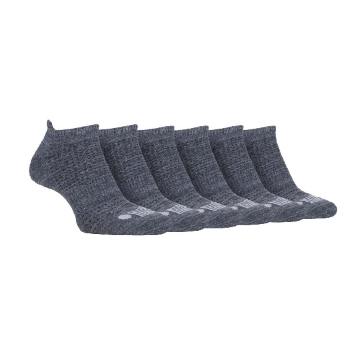 6 Pack Mens Cotton Cushioned Sport Ankle Trainer Socks for Running