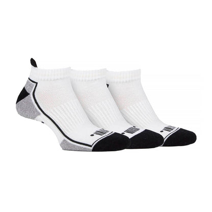 Pack of 3 Men's Trainer Liners Socks | Low Cut Cushioned Sport Ankle Socks