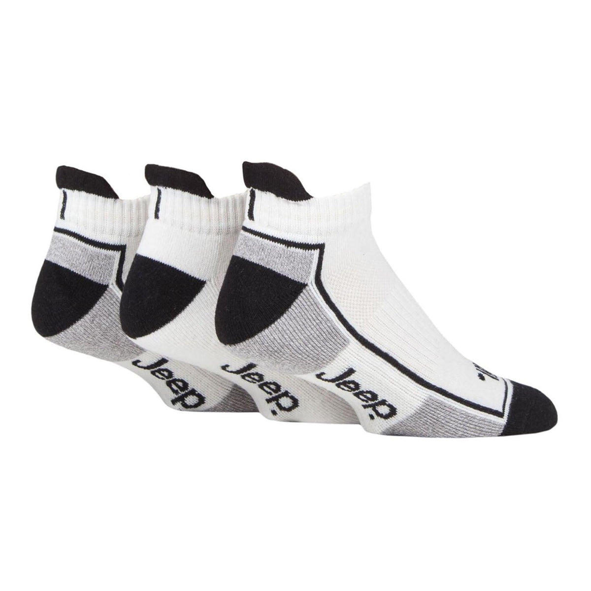 Pack of 3 Men's Trainer Liners Socks | Low Cut Cushioned Sport Ankle Socks