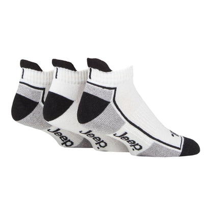 Pack of 3 Men's Trainer Liners Socks | Low Cut Cushioned Sport Ankle Socks