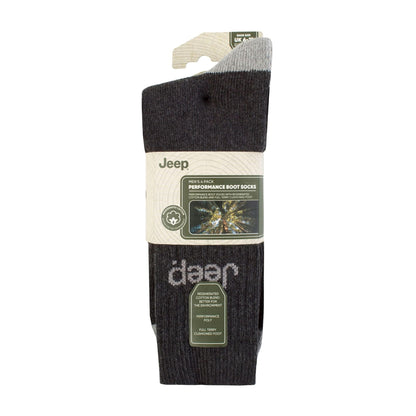 Men's 4 Pack Recycled Cotton Boot Socks | Thick Knit Full Cushioned Socks