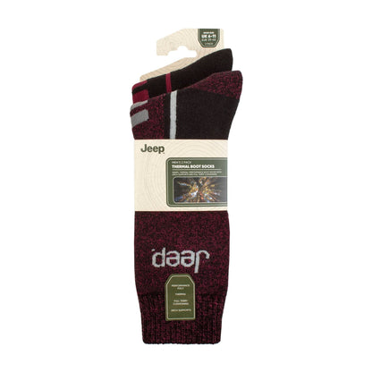Jeep Men’s 2 Pack Thermal Boot Socks