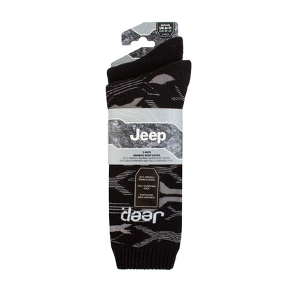 Breathable Cushioned Bamboo Work Boot Socks - Heavy Duty Knit Ribbed Socks