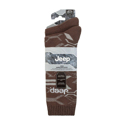 Breathable Cushioned Bamboo Work Boot Socks - Heavy Duty Knit Ribbed Socks