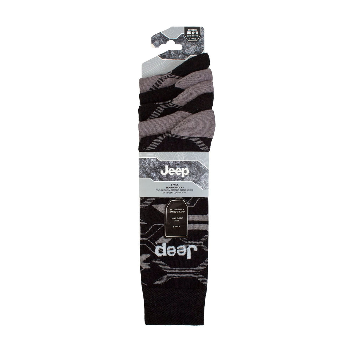 Breathable Men's Bamboo Socks: 5-Pack Everyday Leisure & Dress