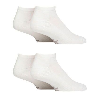 Men's Breathable Cushioned Low Cut Trainer Socks - Pack of 4