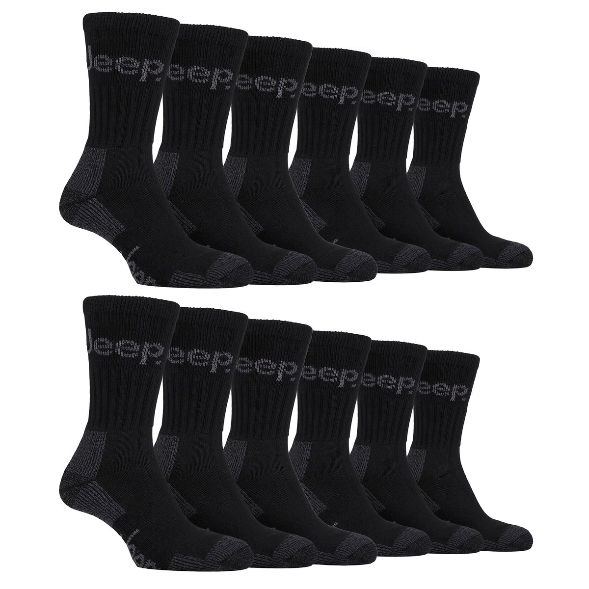Mens Luxury Cushioned Cotton Hiking Socks (Multipack Options)