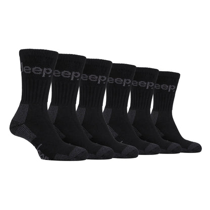 Mens Luxury Cushioned Cotton Hiking Socks (Multipack Options)