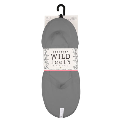 3 Pack Ladies Bamboo Invisible Socks with Silicone Heel Grip