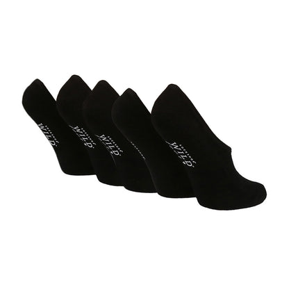 5 Pack Ladies Cushioned Low Cut Shoe Liner Socks with Silicone Heel Grip