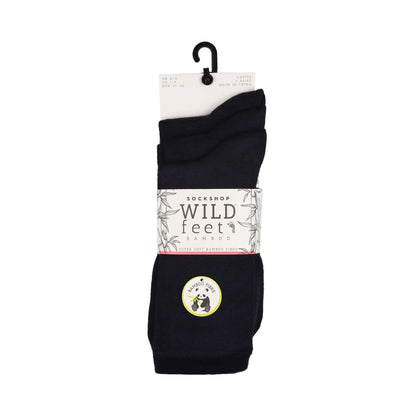 3 Pack Ladies Plain Coloured Bamboo Socks for Summer