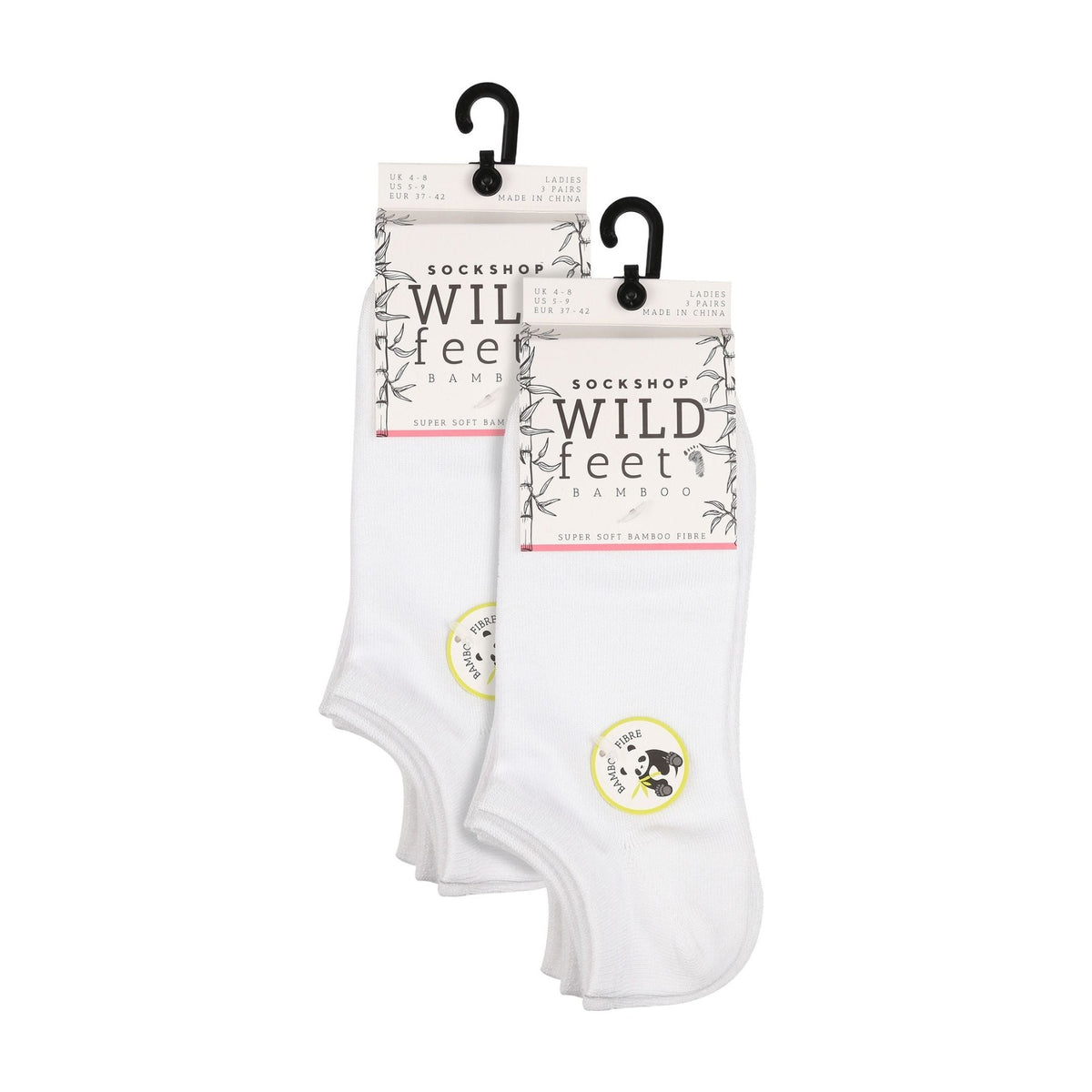 6 Pairs Ladies Breathable Bamboo Low Cut Trainer Socks