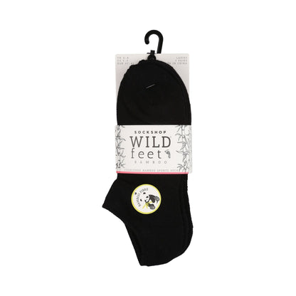 3 Pack Ladies Bamboo Low Cut Trainer Ankle Socks